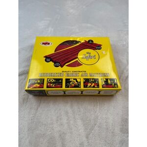 WFS The Safari Rubberized Fabric Air Mattress Red 5009 Vintage Camping